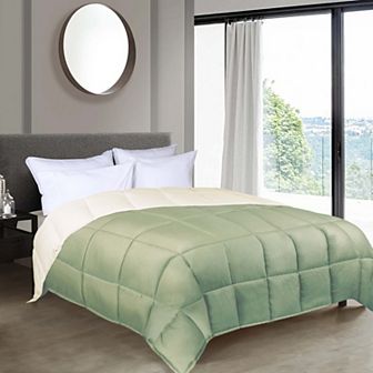 SUPERIOR Brushed Microfiber Reversible Down Alternative Comforter