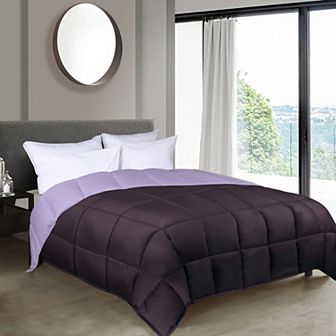 SUPERIOR Brushed Microfiber Reversible Down Alternative Comforter