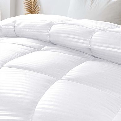 SUPERIOR Striped Reversible Down Alternative Comforter
