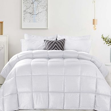 SUPERIOR Striped Reversible Down Alternative Comforter