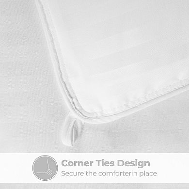 SUPERIOR Striped Reversible Down Alternative Comforter