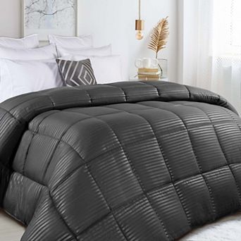 SUPERIOR Striped Reversible Down Alternative Comforter