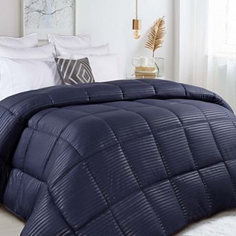 SUPERIOR Striped Reversible Down Alternative Comforter
