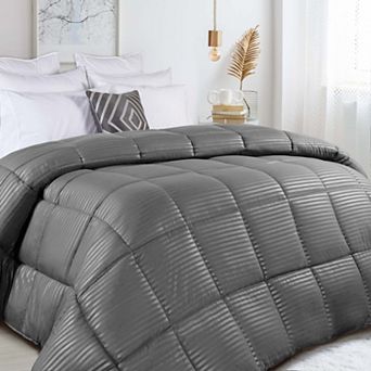 SUPERIOR Striped Reversible Down Alternative Comforter