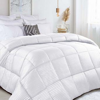 SUPERIOR Striped Reversible Down Alternative Comforter