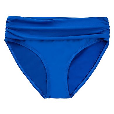 Women's LOFT Classic Shirred Foldover Swim Bottoms