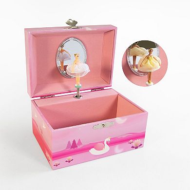 Mele and Co Swan Lake Musical Ballerina Jewelry Box