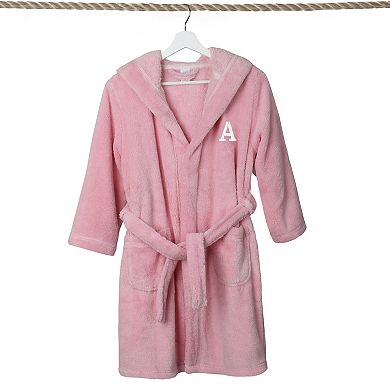 Linum Home Textiles Personalized Linum Kids Super Plush Double Brushed Hooded Bathrobe
