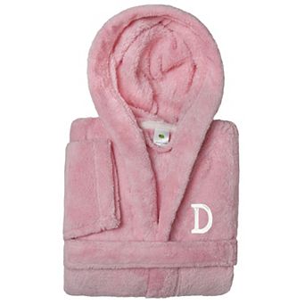 Linum Home Textiles Personalized Linum Kids Super Plush Double Brushed Hooded Bathrobe