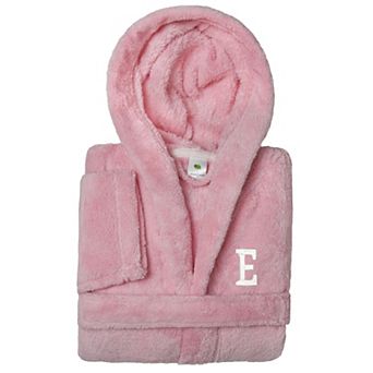 Linum Home Textiles Personalized Linum Kids Super Plush Double Brushed Hooded Bathrobe