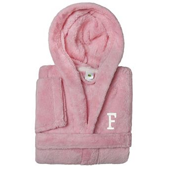 Linum Home Textiles Personalized Linum Kids Super Plush Double Brushed Hooded Bathrobe