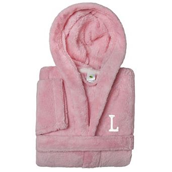 Linum Home Textiles Personalized Linum Kids Super Plush Double Brushed Hooded Bathrobe