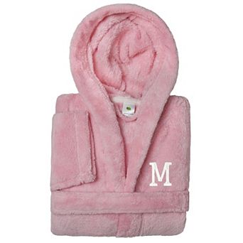 Linum Home Textiles Personalized Linum Kids Super Plush Double Brushed Hooded Bathrobe