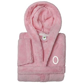 Linum Home Textiles Personalized Linum Kids Super Plush Double Brushed Hooded Bathrobe