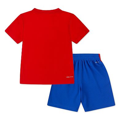 Toddler Boys Nike Dri-FIT Baseball T-shirt & Shorts 2-Piece Set