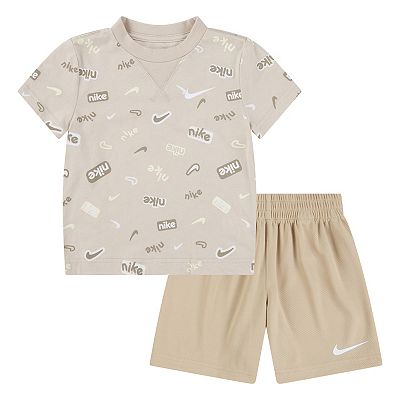 Baby & Toddler Boys Nike All-Over Print T-shirt & Shorts Matching 2-Piece Set
