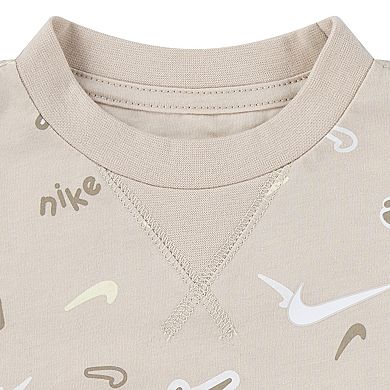 Baby & Toddler Boys Nike All-Over Print T-shirt & Shorts Matching 2-Piece Set