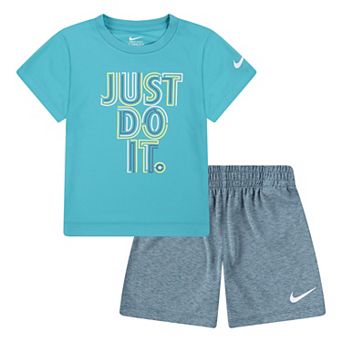 Toddler Boys Nike Dri-FIT "Just Do It." T-shirt & Mesh Shorts 2 pc Set