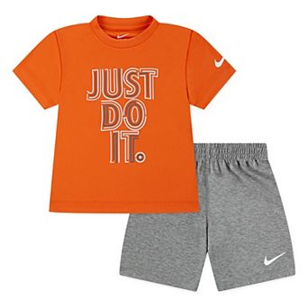 Toddler Boys Nike Dri-FIT "Just Do It." T-shirt & Mesh Shorts 2 pc Set