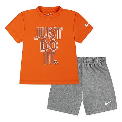 Toddler Boys Nike Dri-FIT "Just Do It." T-shirt & Mesh Shorts 2-Piece Set