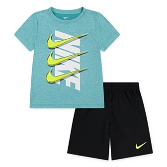 Toddler Boys Nike Dri-FIT Dropset T-shirt & Shorts 2 pc Set
