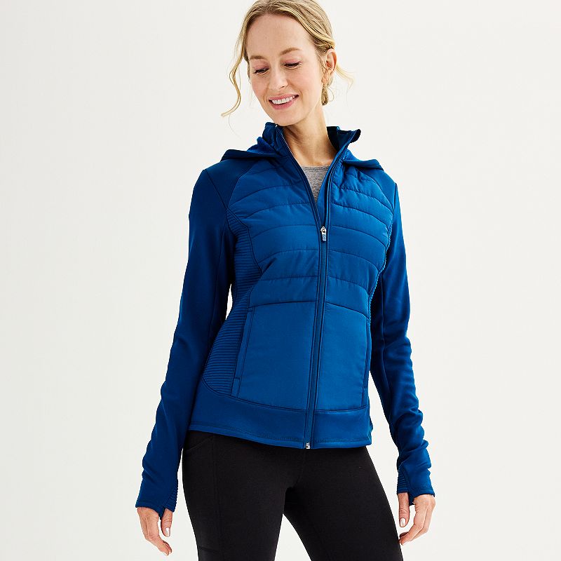 Women's Tek Gear® Hooded Mixed-Media Jacket