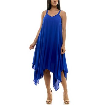 Women's Nina Leonard Uneven Hem Dress