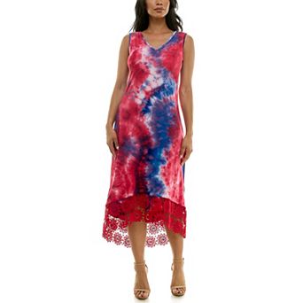 Women's Nina Leonard High-Low Midi Dress