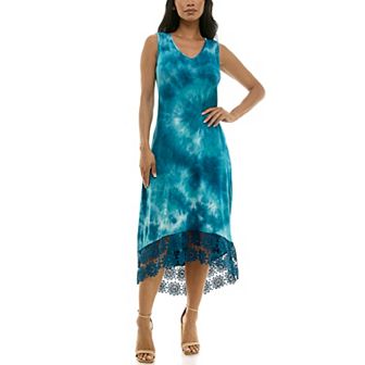 Women's Nina Leonard High-Low Midi Dress