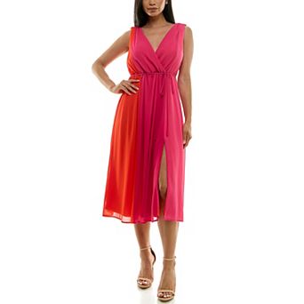 Women's Nina Leonard Chiffon Dress
