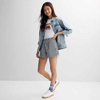 Juniors' Threads of Luxx Side Tie Shorts