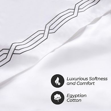 SUPERIOR 4-Piece Egyptian Cotton 1200 Thread Count Deep-Pocket Sheet Set