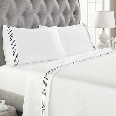 SUPERIOR 4-Piece Egyptian Cotton 1200 Thread Count Deep-Pocket Sheet Set
