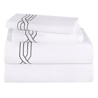 SUPERIOR 4 pc Egyptian Cotton 1200 Thread Count Deep-Pocket Sheet Set