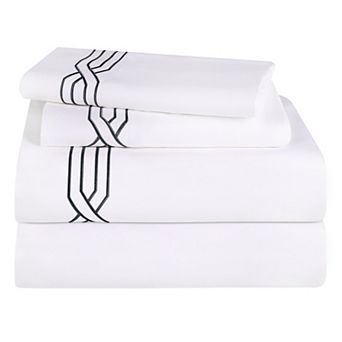SUPERIOR 4 pc Egyptian Cotton 1200 Thread Count Deep-Pocket Sheet Set