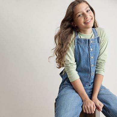 Girls 6-20 SO® Drapey Denim Overalls in Regular & Plus Size