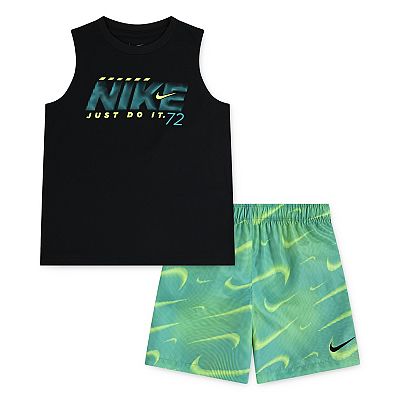 Boys 4-7 Nike Dri-FIT "Just Do It." Muscle Tank Top & Shorts 2-Piece Set