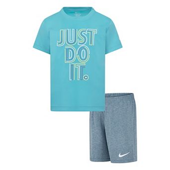 Boys 4-7 Nike Dri-FIT "Just Do It." T-shirt and Shorts 2 pc Set