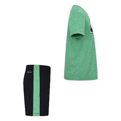 Boys 4-7 Nike Dri-FIT Heathered T-shirt & Shorts 2-Piece Set