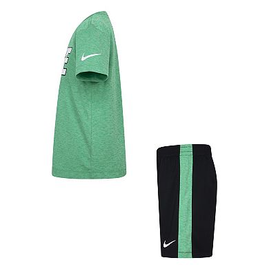 Boys 4-7 Nike Dri-FIT Heathered T-shirt & Shorts 2-Piece Set