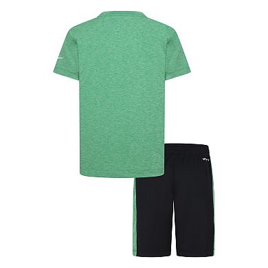 Boys 4-7 Nike Dri-FIT Heathered T-shirt & Shorts 2-Piece Set