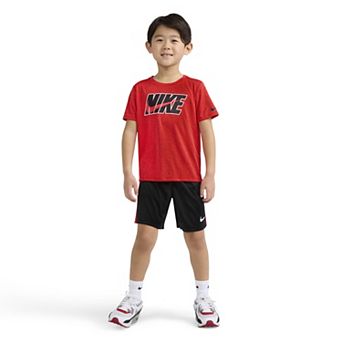 Boys 4-7 Nike Dri-FIT Heathered T-shirt & Shorts 2 pc Set
