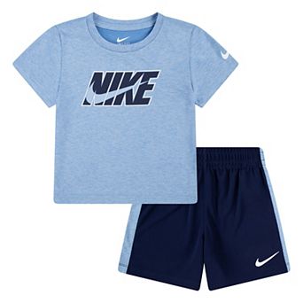 Boys 4-7 Nike Dri-FIT Heathered T-shirt & Shorts 2 pc Set