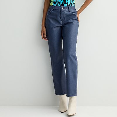 Women's INTEMPO™ High Rise Denim Faux Leather Pants