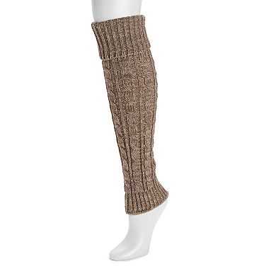 Women's MUK LUKS Tall Cabled Knit Leg Warmers