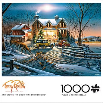 Buffalo Games Terry Redlin "And Crown Thy Good With Brotherhood" 1000 pc Jigsaw Puzzle