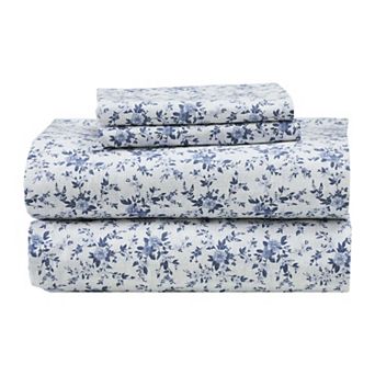 Modern Threads Vevian Printed Cotton Flannel Bed Sheet 3 pc Set