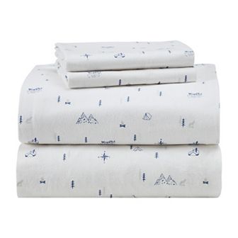 Modern Threads Vevian Printed Cotton Flannel Bed Sheet 3 pc Set