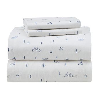 Modern Threads Vevian Printed Cotton Flannel Bed Sheet 3 pc Set