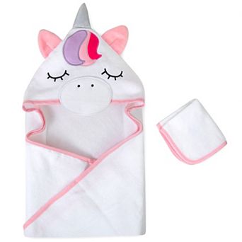 Baby Essentials Animal Hooded Towel & Washcloth Set